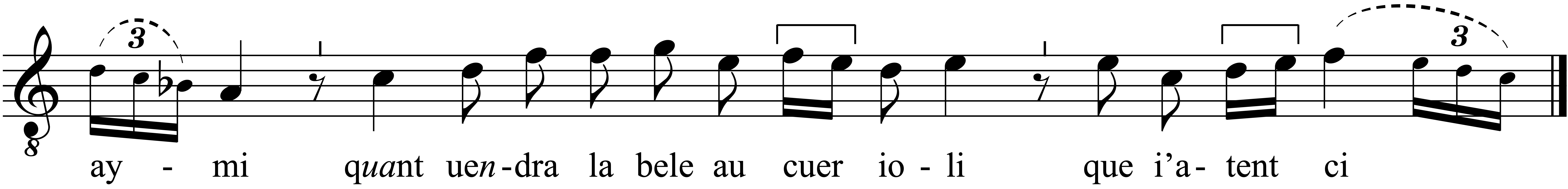 Refrain musical notation